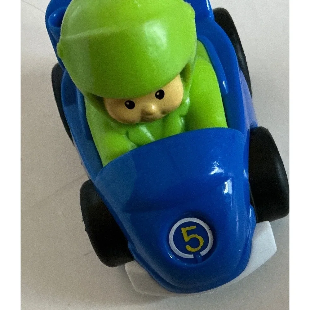 Fisher-Price Little People Wheelies Blippi Mobile Toy Car Lot of 7 Multicolored